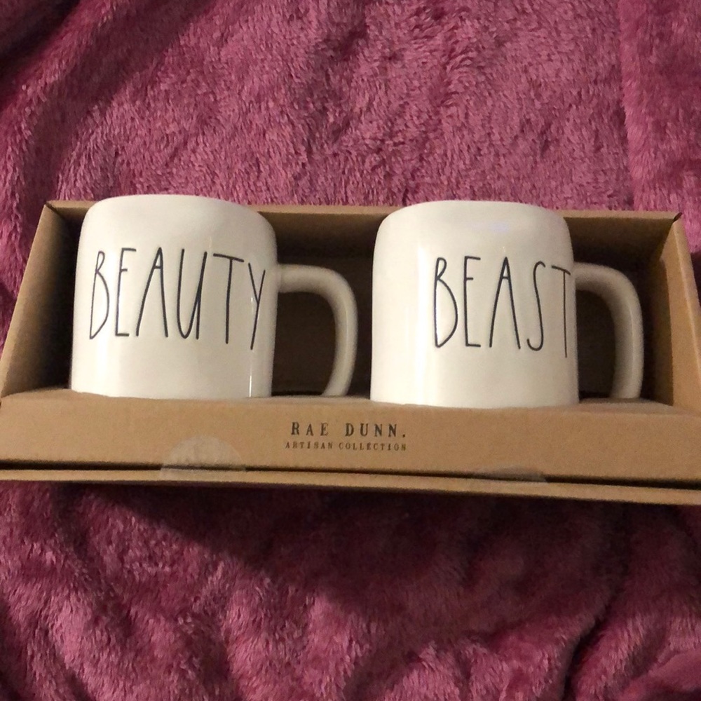 Beauty and Beast Rae Dunn Mug Set